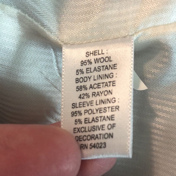 BANANA REPUBLIC  size 4 Stretch Wool Classic Gray Career Timeless Lined $188 EU - Picture 14 of 16